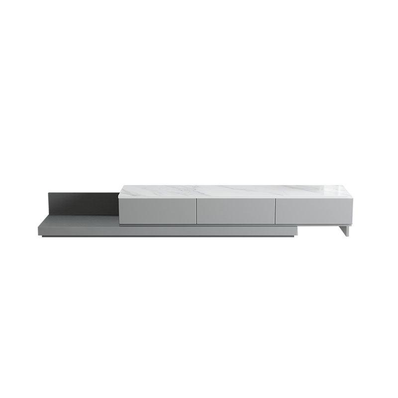 Lvinta Grey Round Nesting Coffee Table, Gold Base-Weilai Concept-Weilai Concept