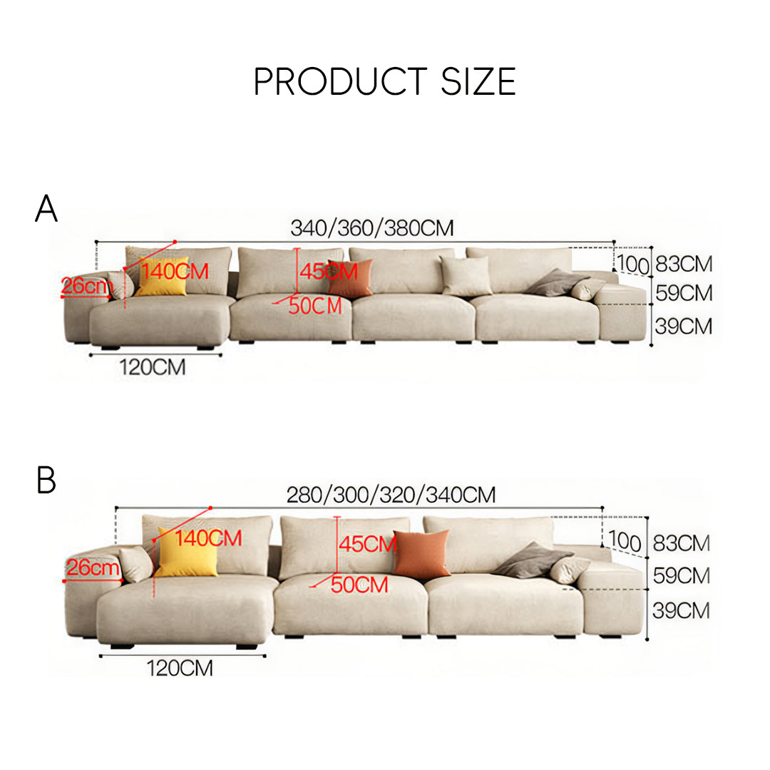 Calvin Four Seater, Five Seater Sofa, Corner Sofa, Leathaire with black leather corner sofa