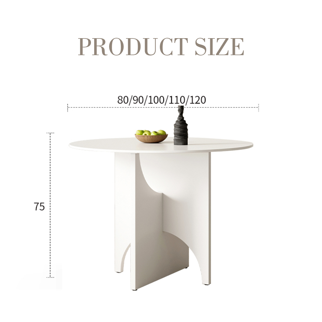 Oighrig Terrazzo Round Dining Table with dining table with 6 chairs