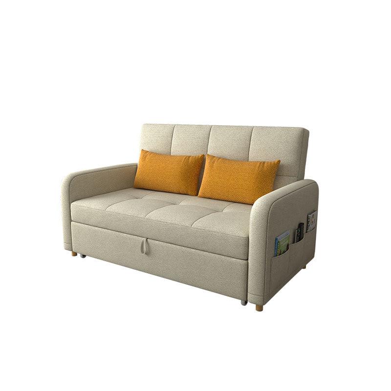 Three Seater Sofa Bed, L Shape Sofa Bed With Storage, Linen with sofa bed good