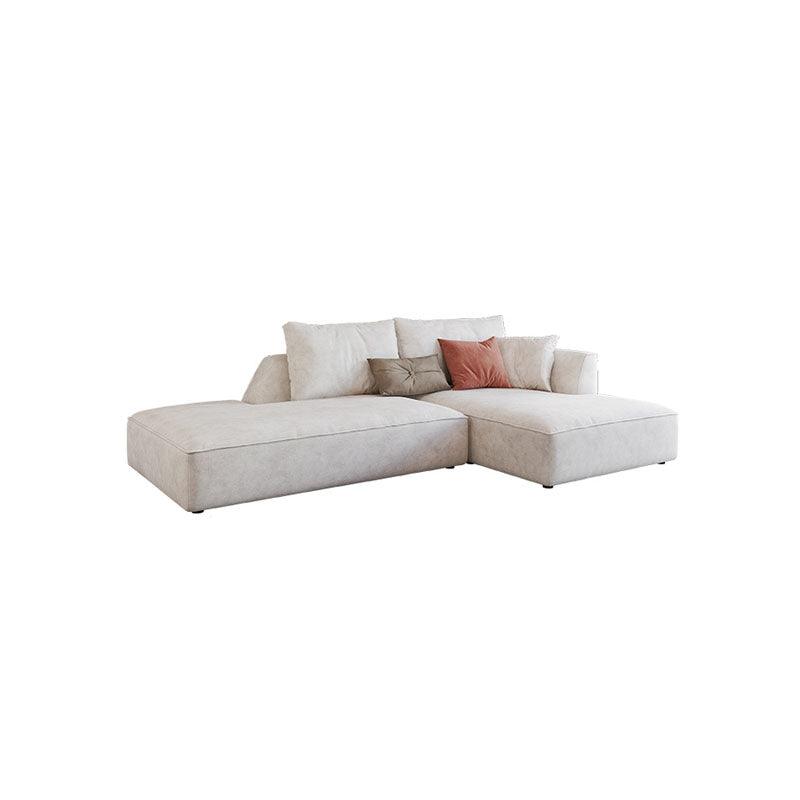 Dexter Two Seater Corner Sofa, Leathaire with corner sofa light grey
