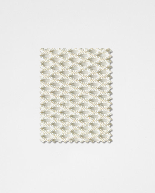 White-01 | 3D Solid Knitted Cotton Swatch-Weilai Concept-Weilai Concept