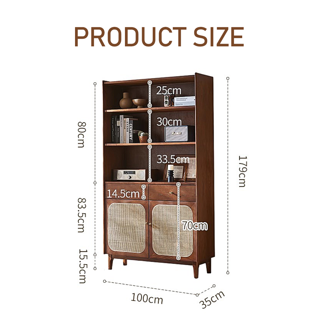 Ruby Tall Sideboard, Antique Sideboard with mid century walnut sideboard