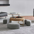 Josiah Round Lift-Top Coffee Table-Weilai Concept