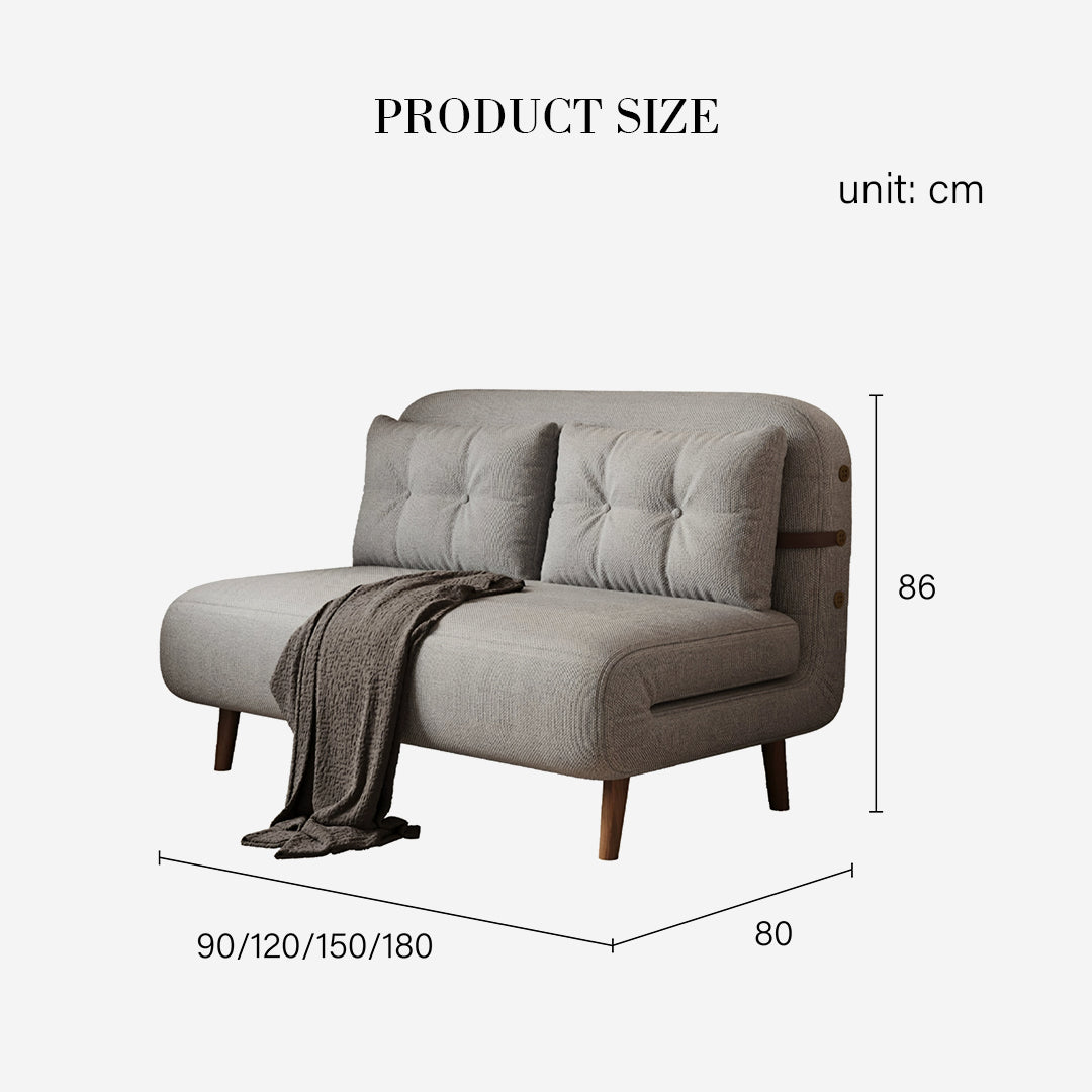 Evans Single Seater, Two Seater Sofa Bed, Linen with bunk bed and sofa bed