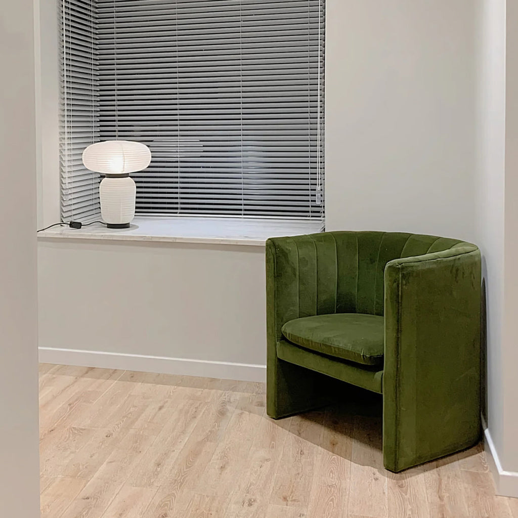 Edwick Armchair, Green Velvet-Weilai Concept
