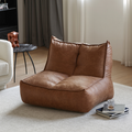 Nalany Lazybag style Bean Bag, Leathaire - dining table and chairs at the range