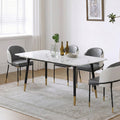 Malvern Dining Table, White - space saving dining table and chairs