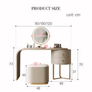 Noorali Dressing Table with Mirror, More Colors Available-Weilai Concept