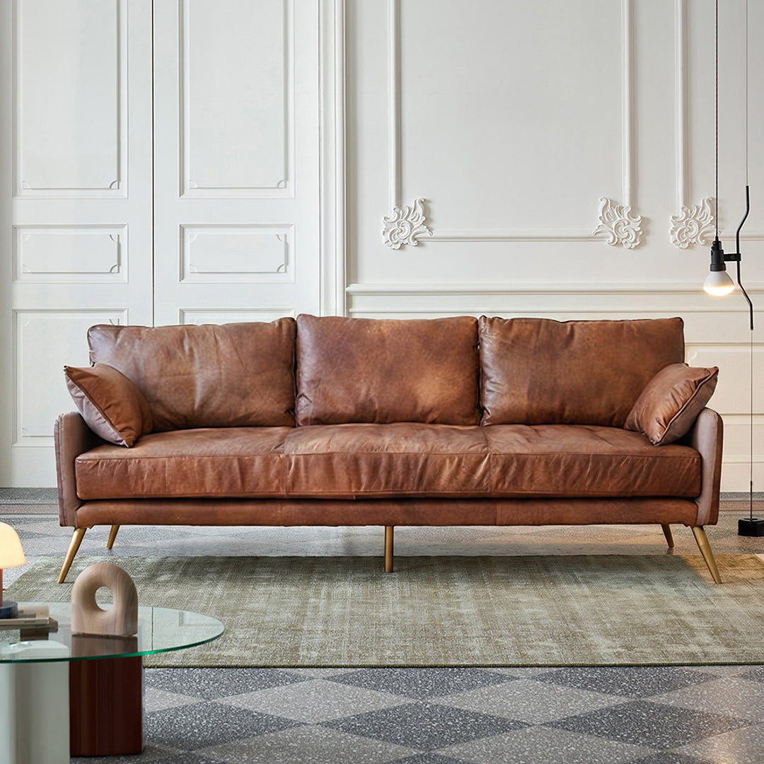Luna Three Seaters Sofa, Three Seater Corner Sofa, Real Leather - affordable corner sofas