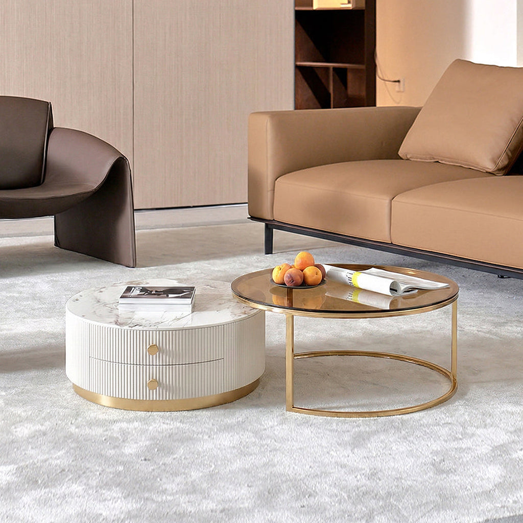 Eden II Living Room Coffee Table Set, TV Stand - table and sideboard