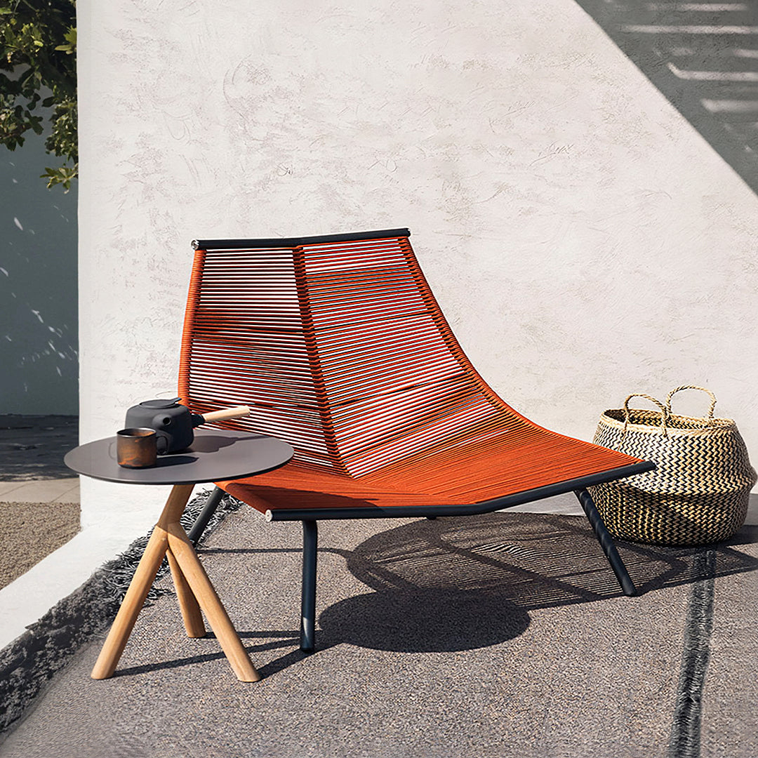 Iqbal Outdoor Lounge Chair With Footstool-Weilai Concept