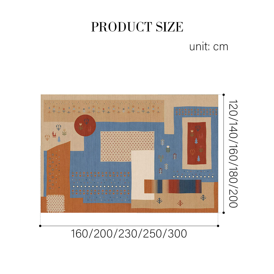 Lila Sahara Geo Rug, Various Style Available-Weilai Concept