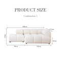 Lysander Velvet Module Three Seater, Four Seater, Five Seater Sofa, Corner Sofa, White with g plan corner sofa