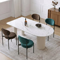 La Plainville Dining Table, White - grey dining table and chairs