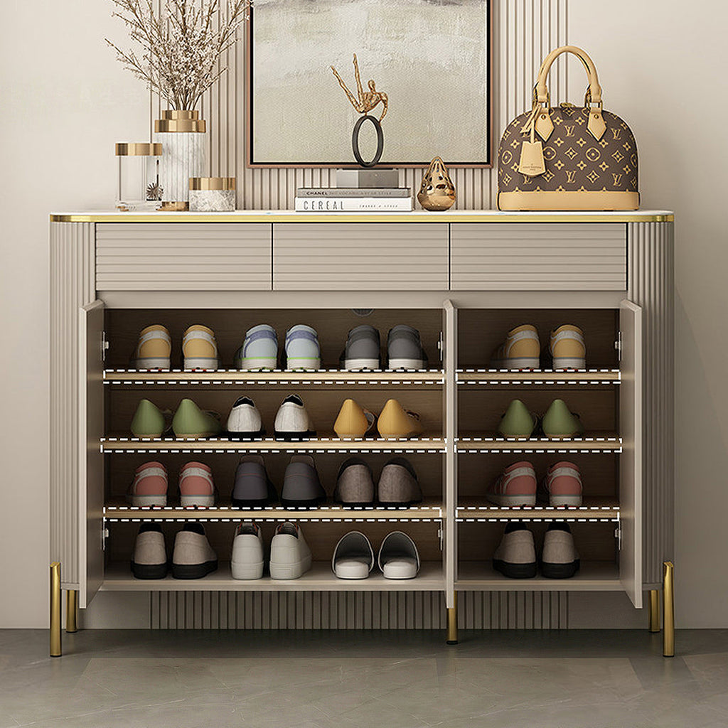 Malvina Shoe Storage, Light Grey-Weilai Concept