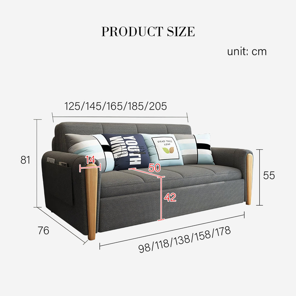 Mavis Two Seater Sofa Bed, Dark Grey with m and s sofa bed