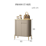 Malvina Shoe Storage, Light Grey-Weilai Concept