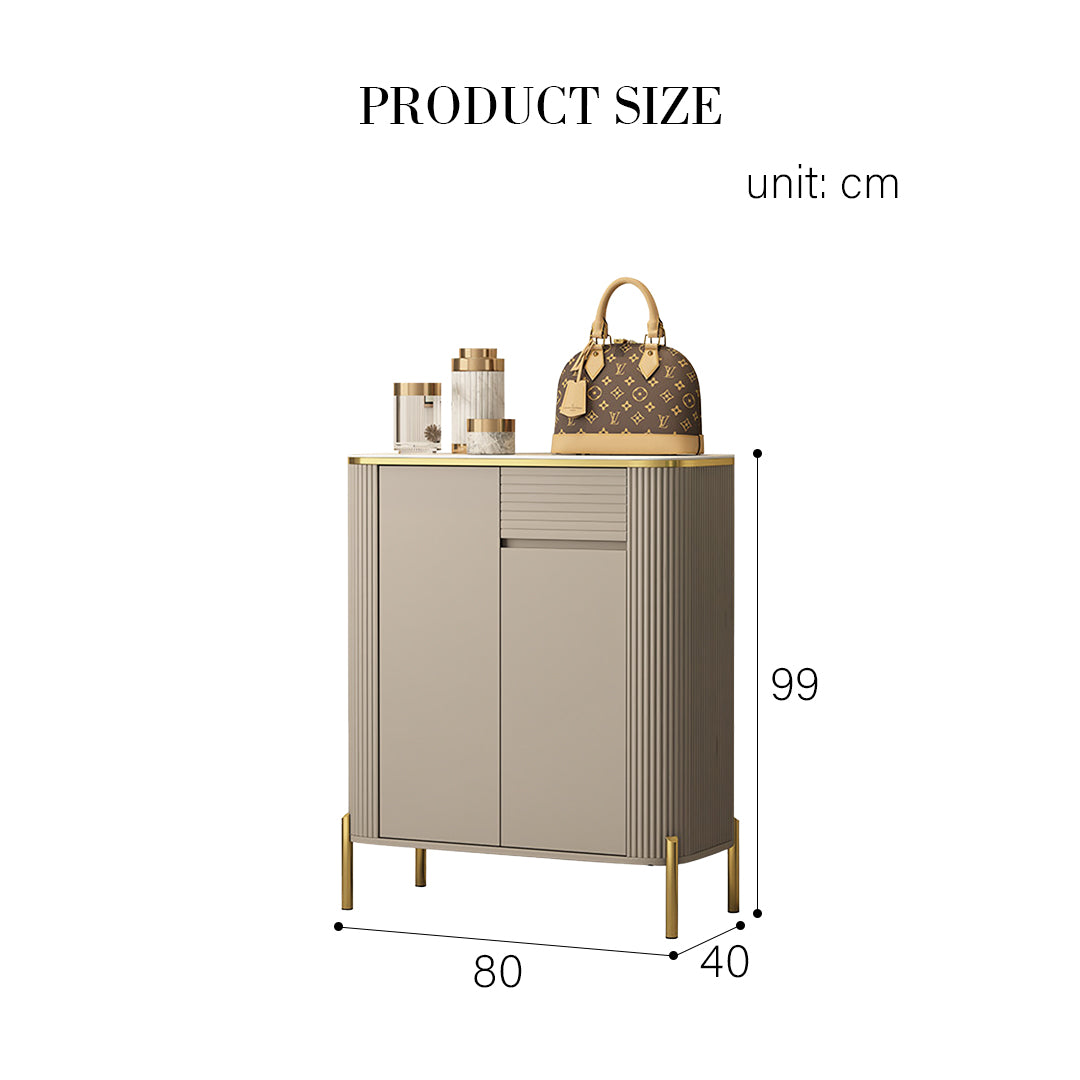 Malvina Shoe Storage, Light Grey-Weilai Concept