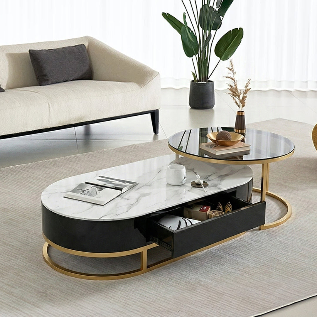 Hagy Nesting Coffee Table Set, Sintered Stone-Weilai Concept