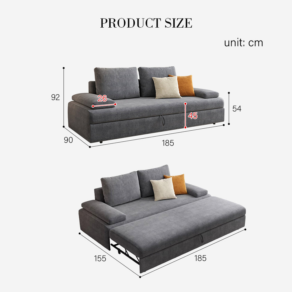 Molly Three Seater Sofa Bed, More Colours with single sofa bed chairs