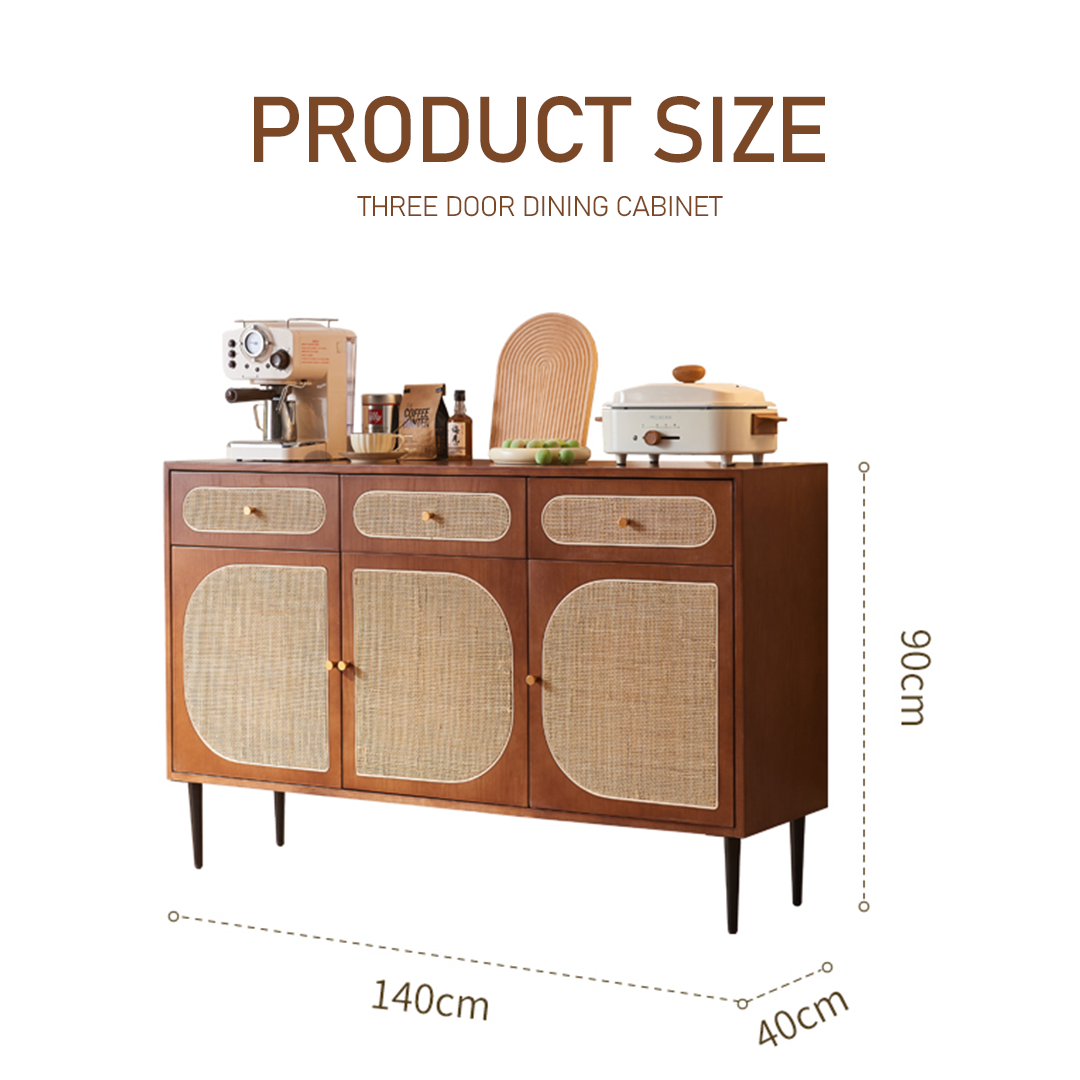 Antonio Long Sideboard, Solid Wood with grey sideboard small