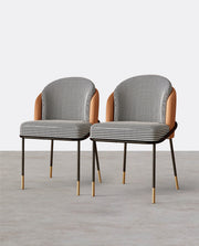 A Set of 2 Ratley Dining Chair, Linen-Weilai Concept