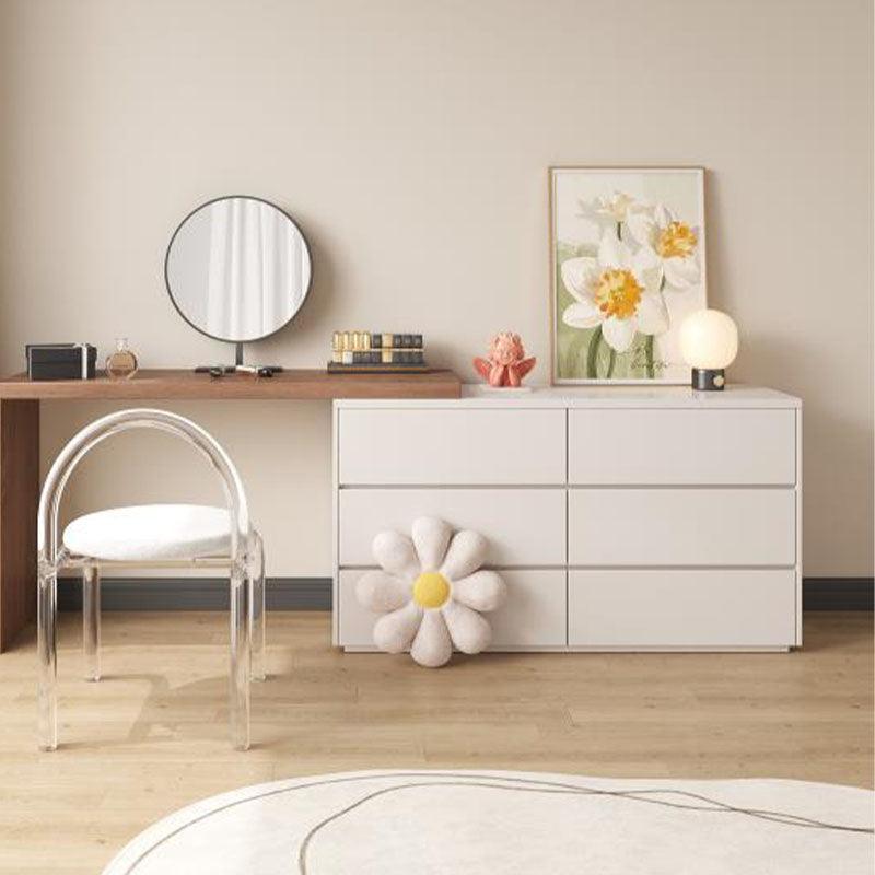 Detail view of Nevada Dressing Table with Sideboard & Stool with 80cm sideboard