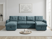 Moscow Sofabed Blue U Shape Corner