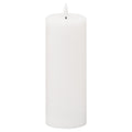 Luxe Collection Natural Glow 3x8 LED White Wax Candle