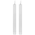 Luxe Collection Natural Glow S/ 2 White LED Dinner Candles