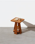 Eva Dne Side Table With Storage, Solid Wood-Weilai Concept