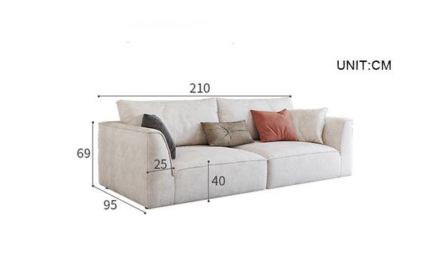 Dexter Two Seater Corner Sofa, Leathaire with cream leather sofa corner
