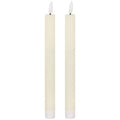 Luxe Collection Natural Glow S/ 2 Ivory LED Dinner Candles