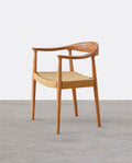 Abiram Rattan Dining Chair, Solid Wood-Weilai Concept