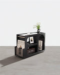 Thaddeus Trolley Style Side Table, Wood-Weilai Concept