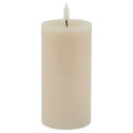 Luxe Collection Melt Effect 3x6 Taupe LED Wax Candle