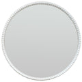 Washed Wood Framed Beaded Mirror