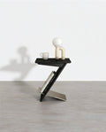 Adrian Side Table With Magazine Rack, Solid Wood-Weilai Concept