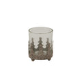 Rustic Glass Candle Holder