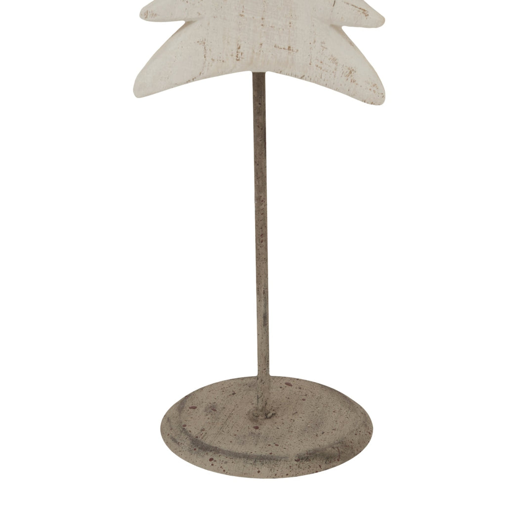 Medium Whitewashed Tall Tree On Stand