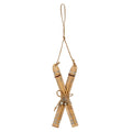 Natural Rustic Crossed Skis