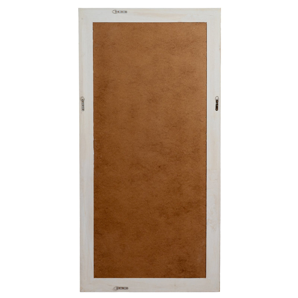 Washed Wood Large Framed Mirror