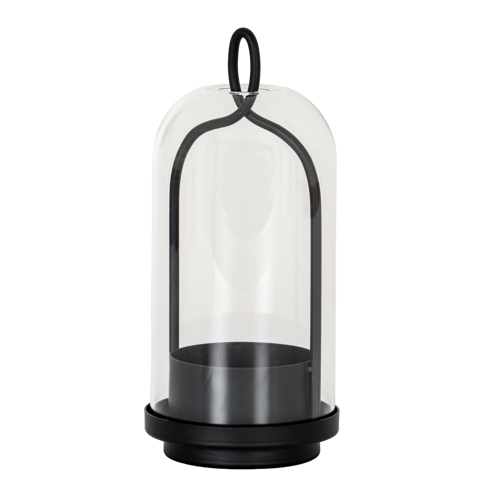 Nyx Medium Candle Holder With Glass Cloche