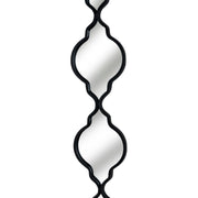 Black Quarterfoil Decorative Hanging Mirror