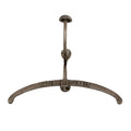 Antiqued Silver Coat Hanger With Hook