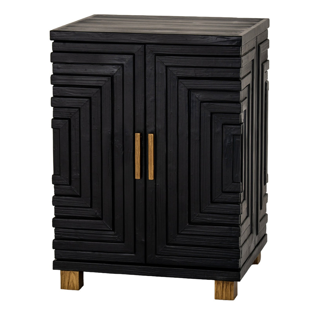 Lennox Black 2 Door Side Cupboard