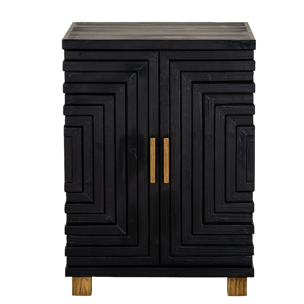 Lennox Black 2 Door Side Cupboard