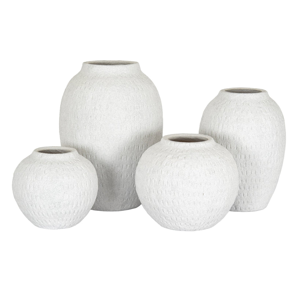 Ashen Large Round Vase