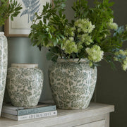 Large Green Clover Olpe Vase